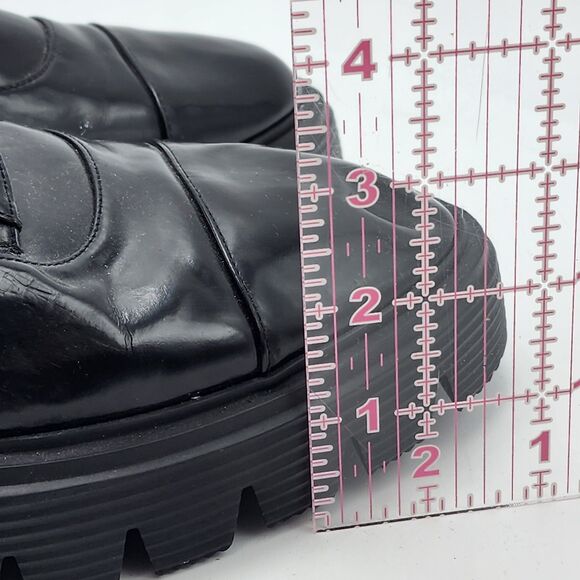 Stuart Weitzman Nolita Patent Lace-Up Oxford Loafers Size 10.5 - Picture 9 of 10